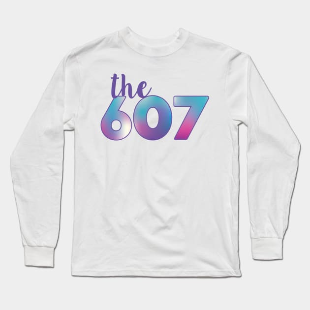 The 607 Area Code Long Sleeve T-Shirt by emilystp23